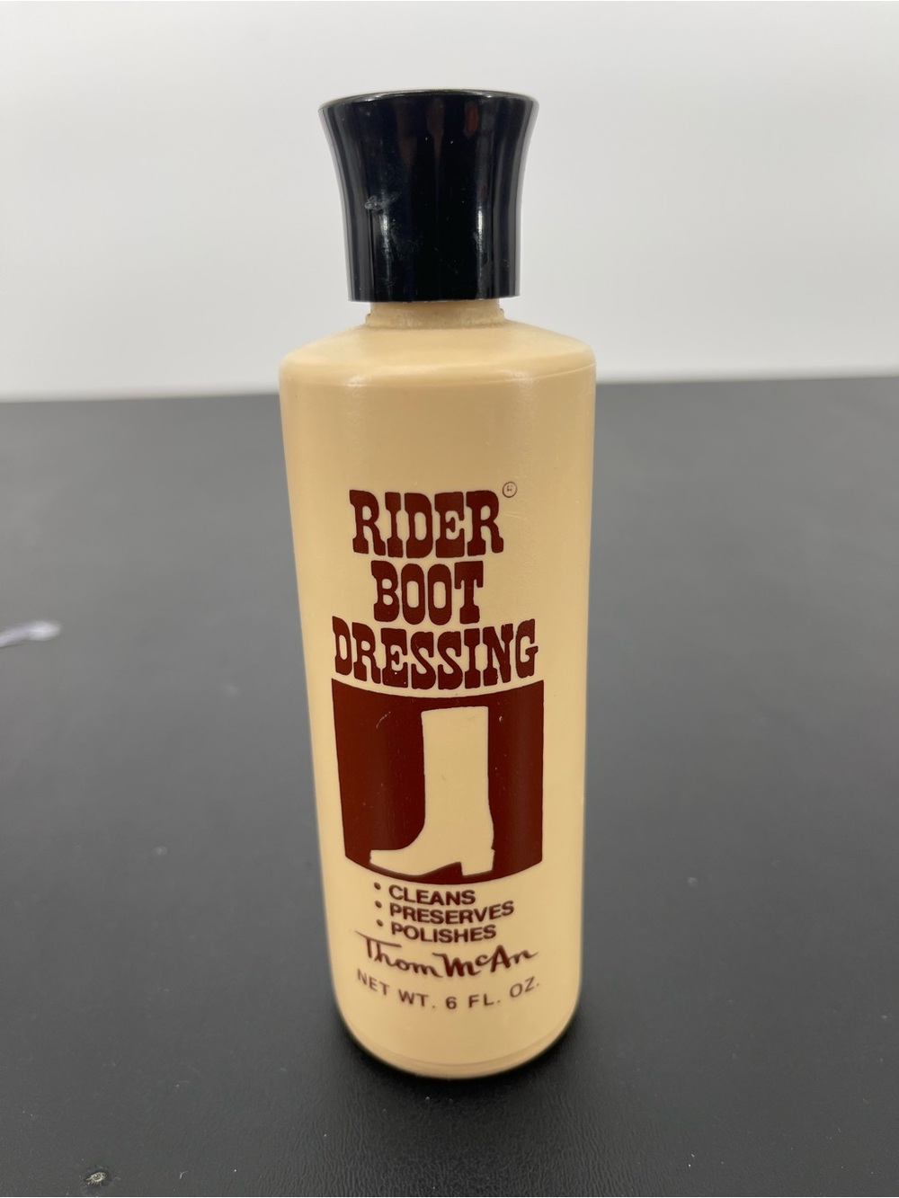 Vintage Thom McAn cream leather care Rider Boot Dressing